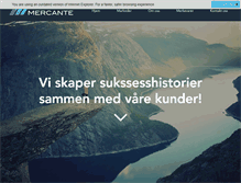 Tablet Screenshot of mercante.no